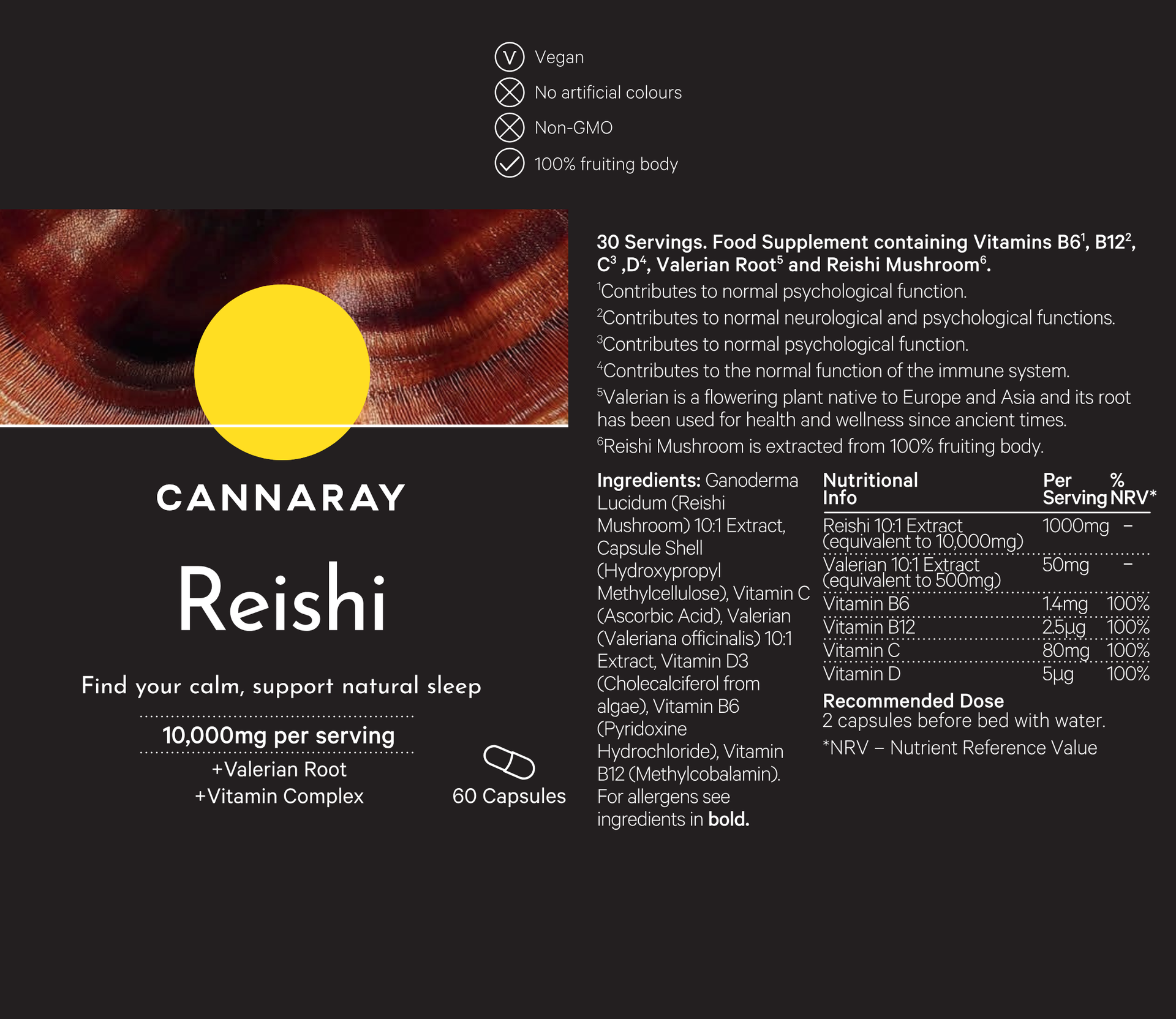 Reishi Mushroom Capsules