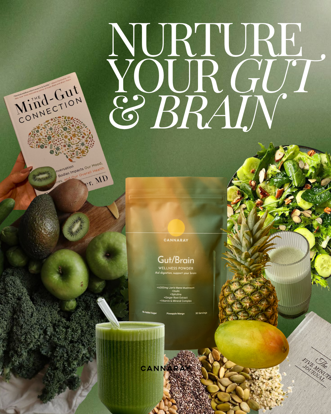 Mango & Pineapple Gut/Brain Powder