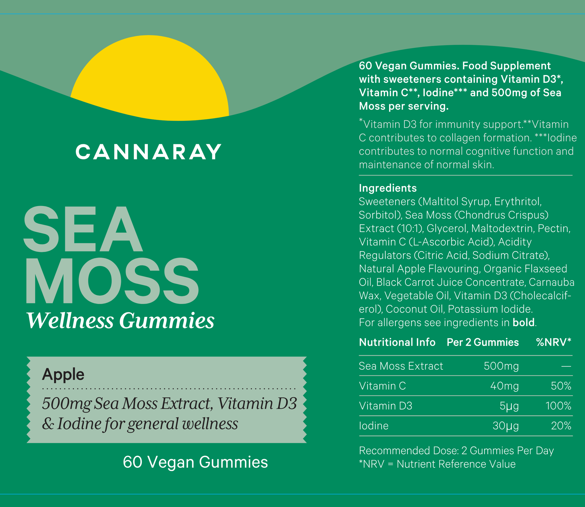 Apple Sea Moss Gummies