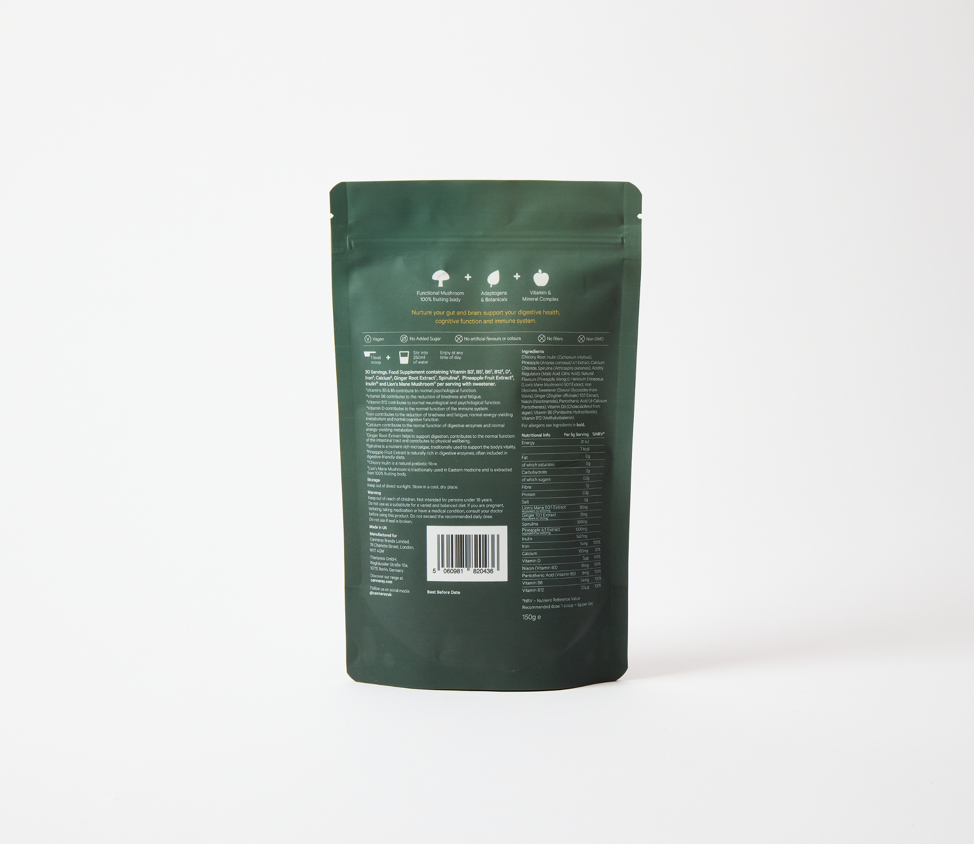 Mango & Pineapple Gut/Brain Powder