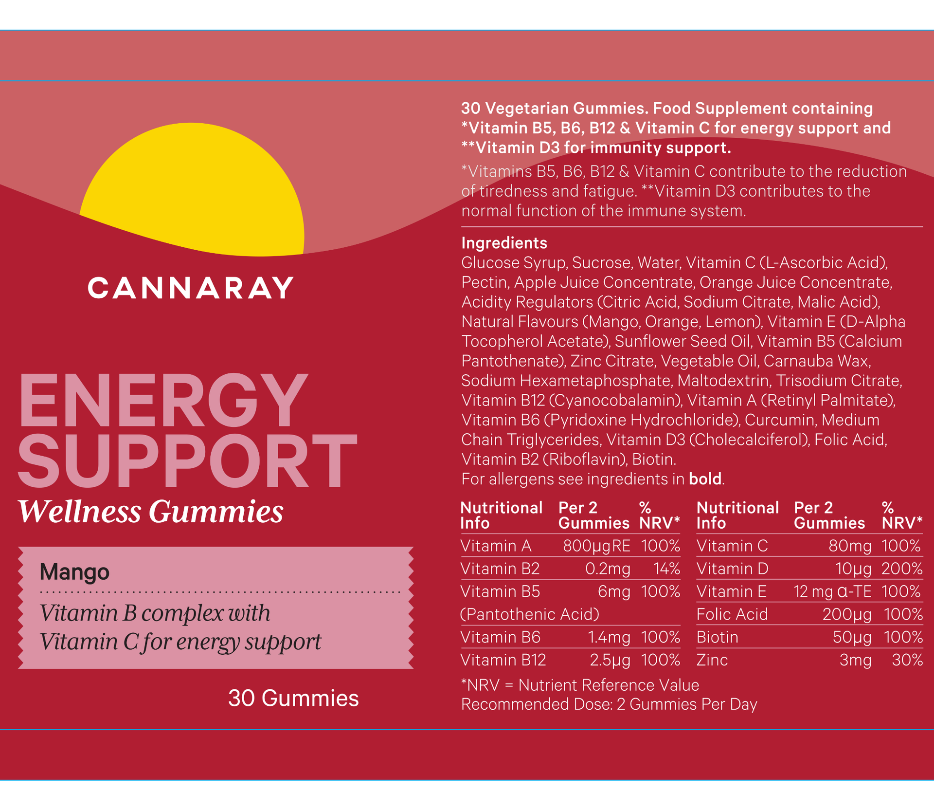Mango Energy Support Gummies