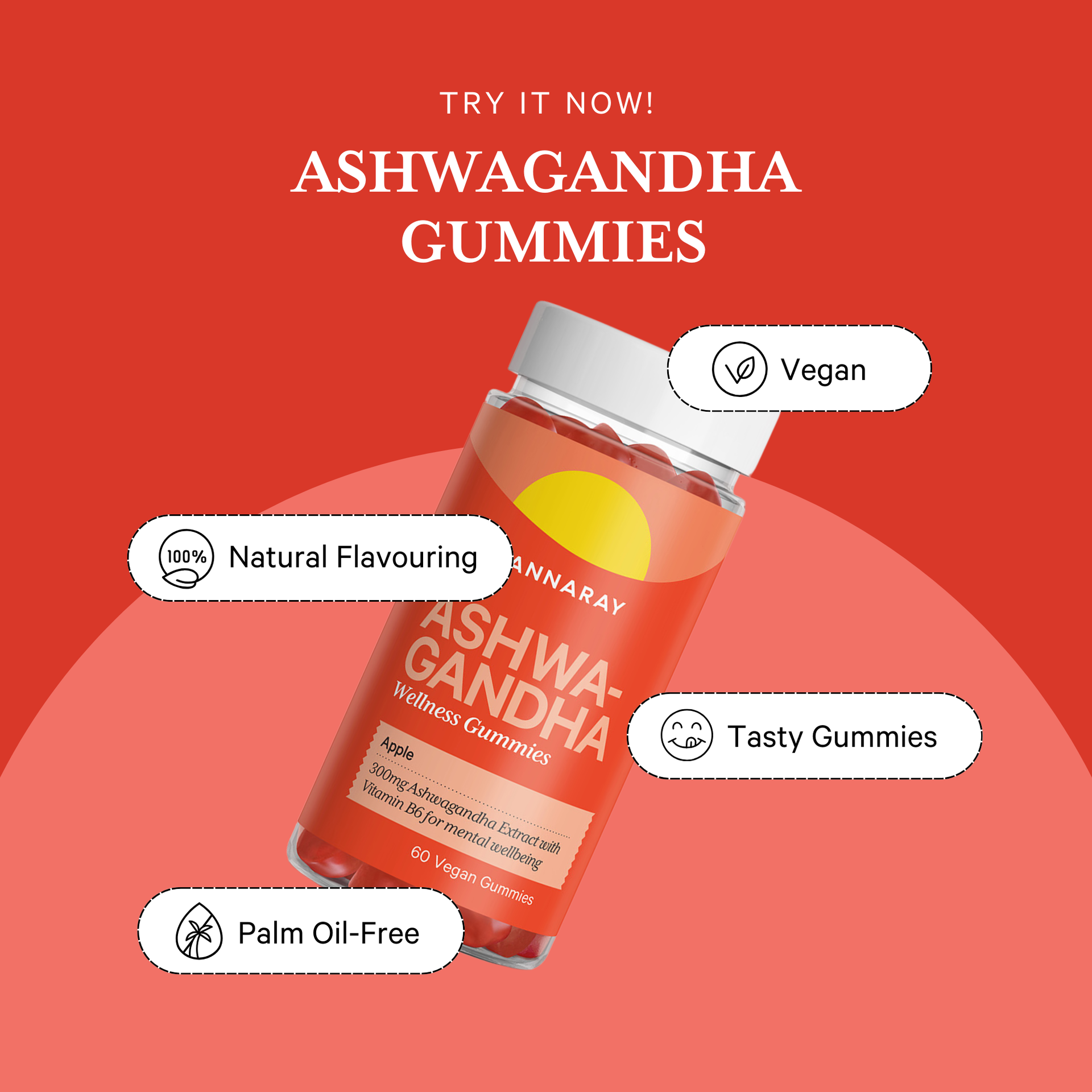 Apple Ashwagandha Wellness Gummies