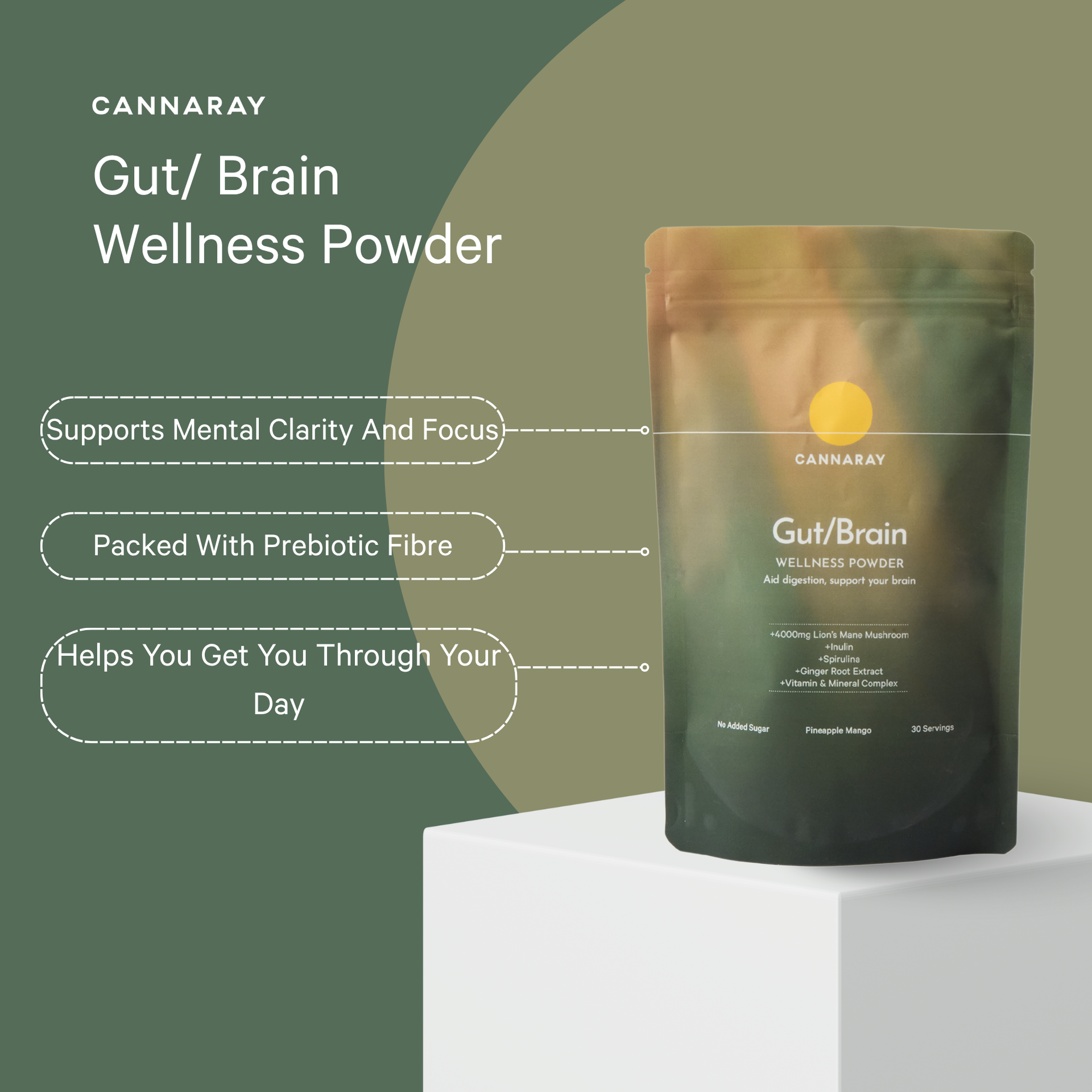 Mango & Pineapple Gut/Brain Powder