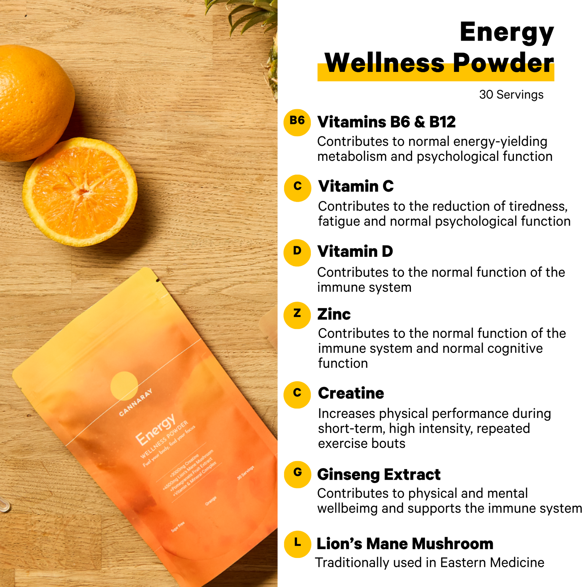 Orange Energy Wellness Powder