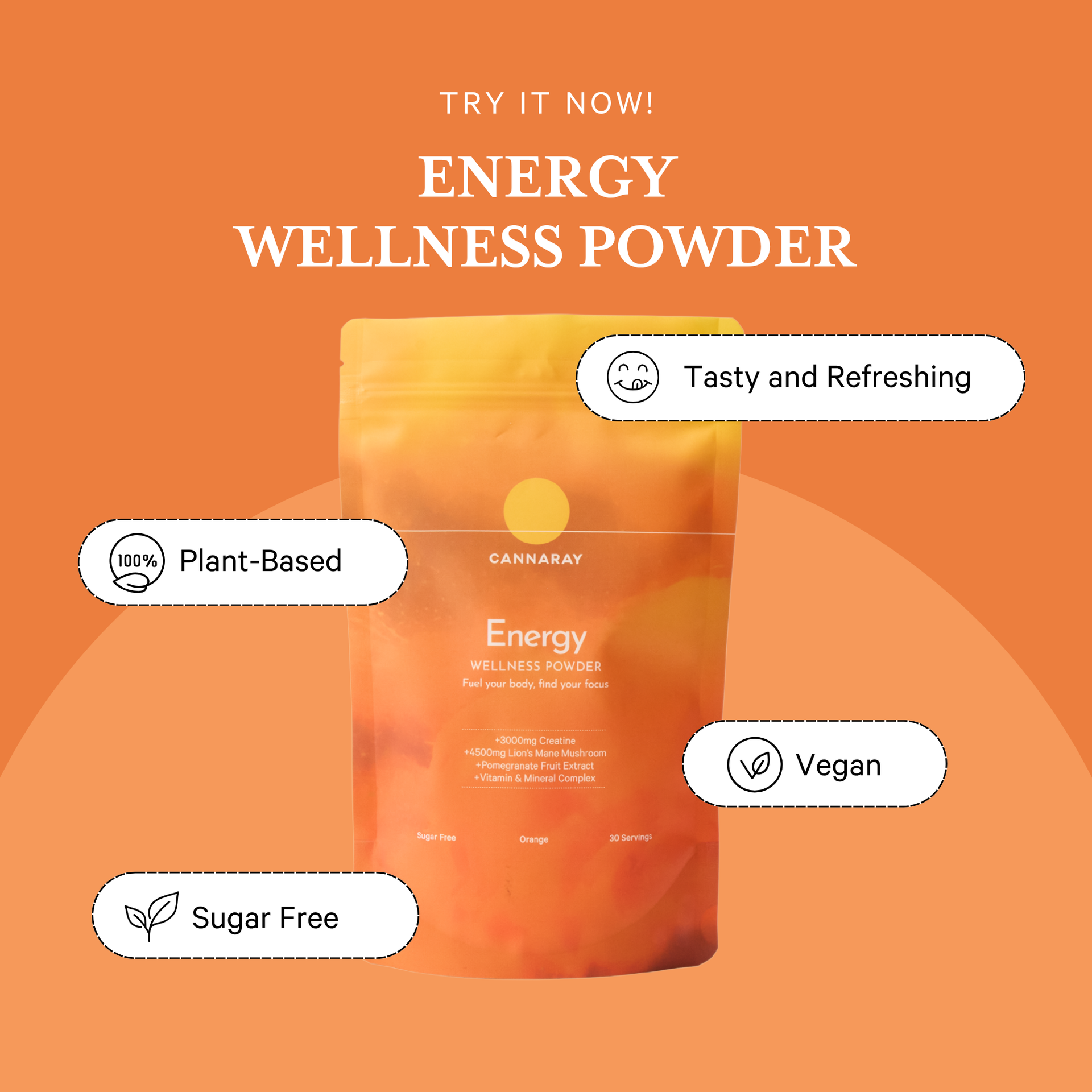 Orange Energy Wellness Powder