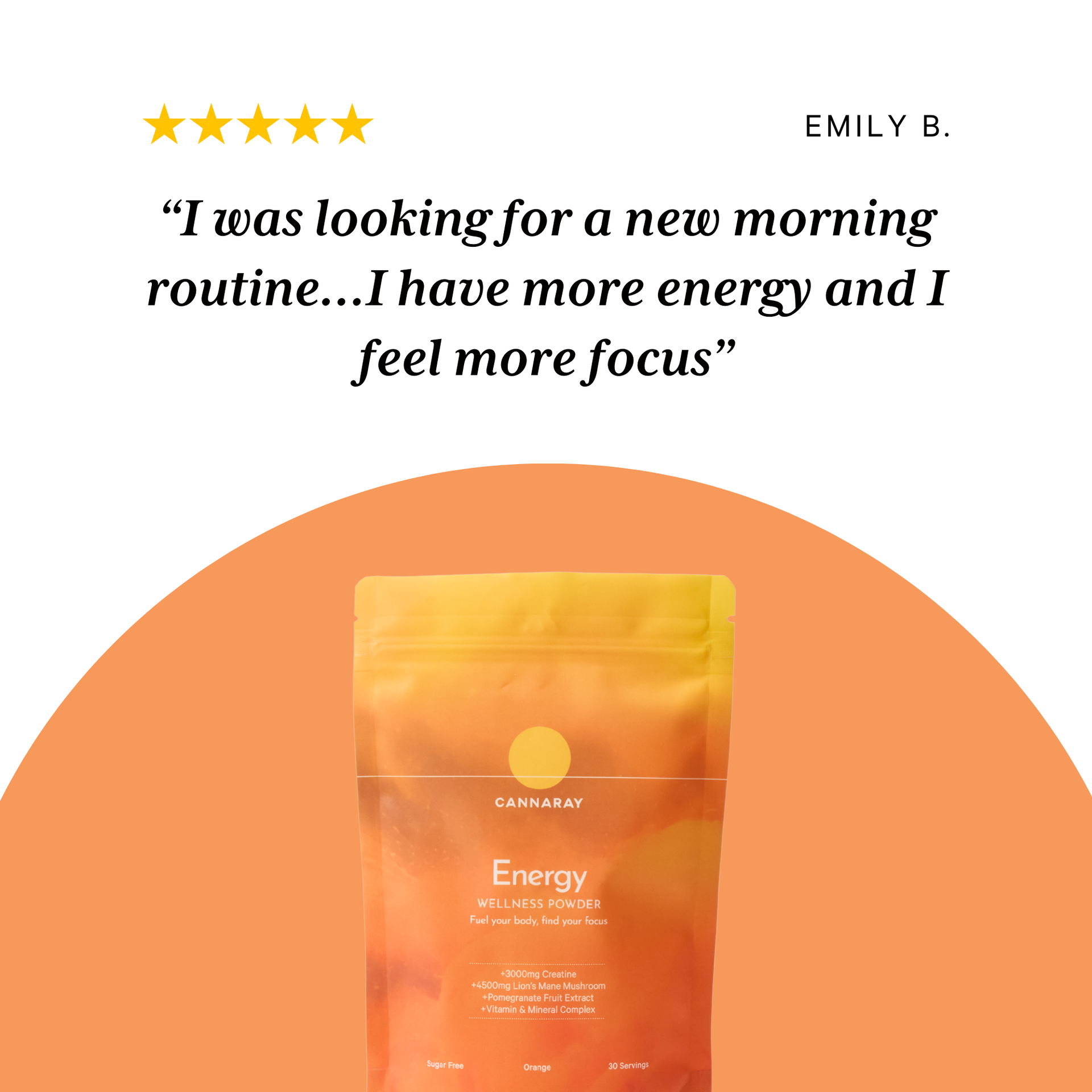 Orange Energy Wellness Powder