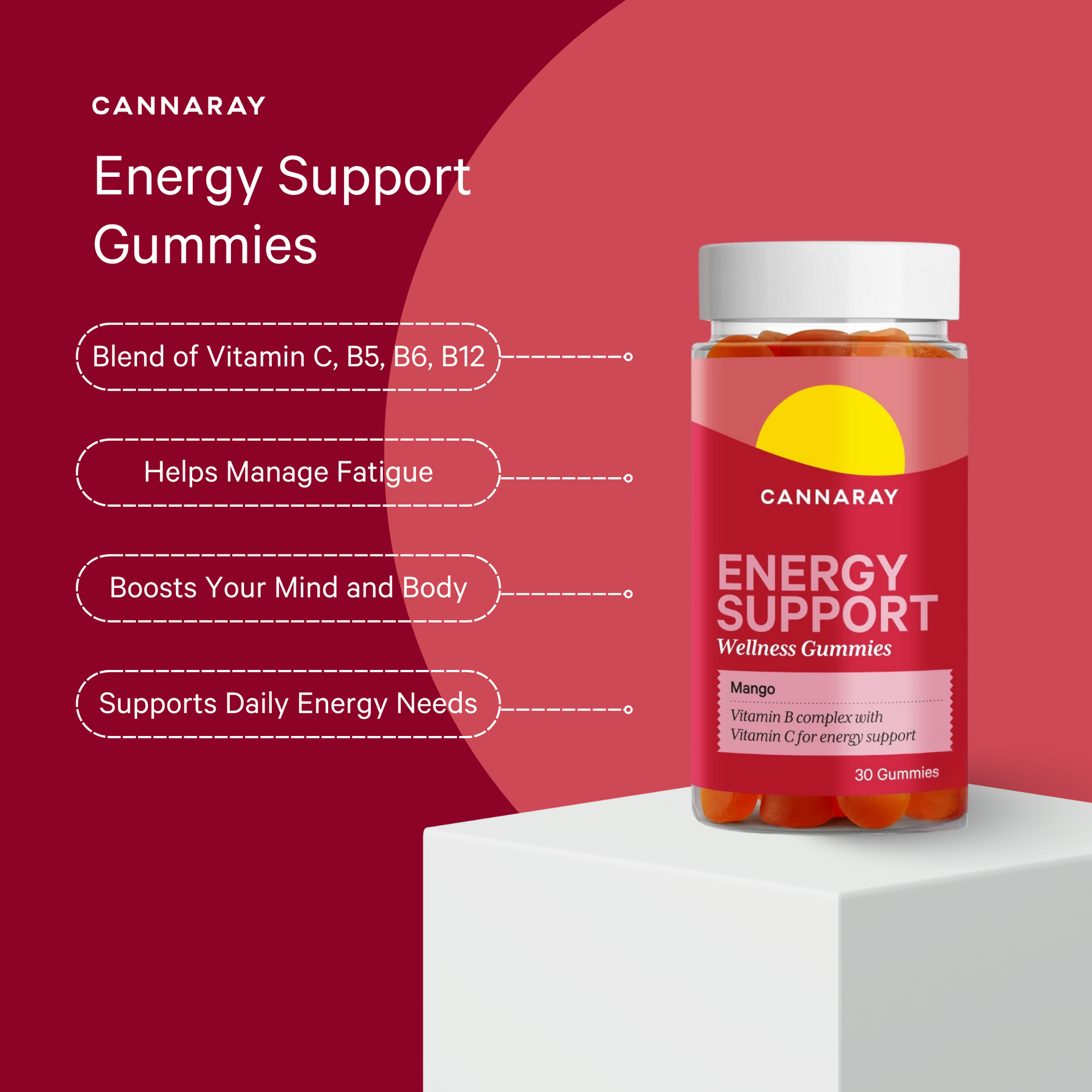 Mango Energy Support Gummies