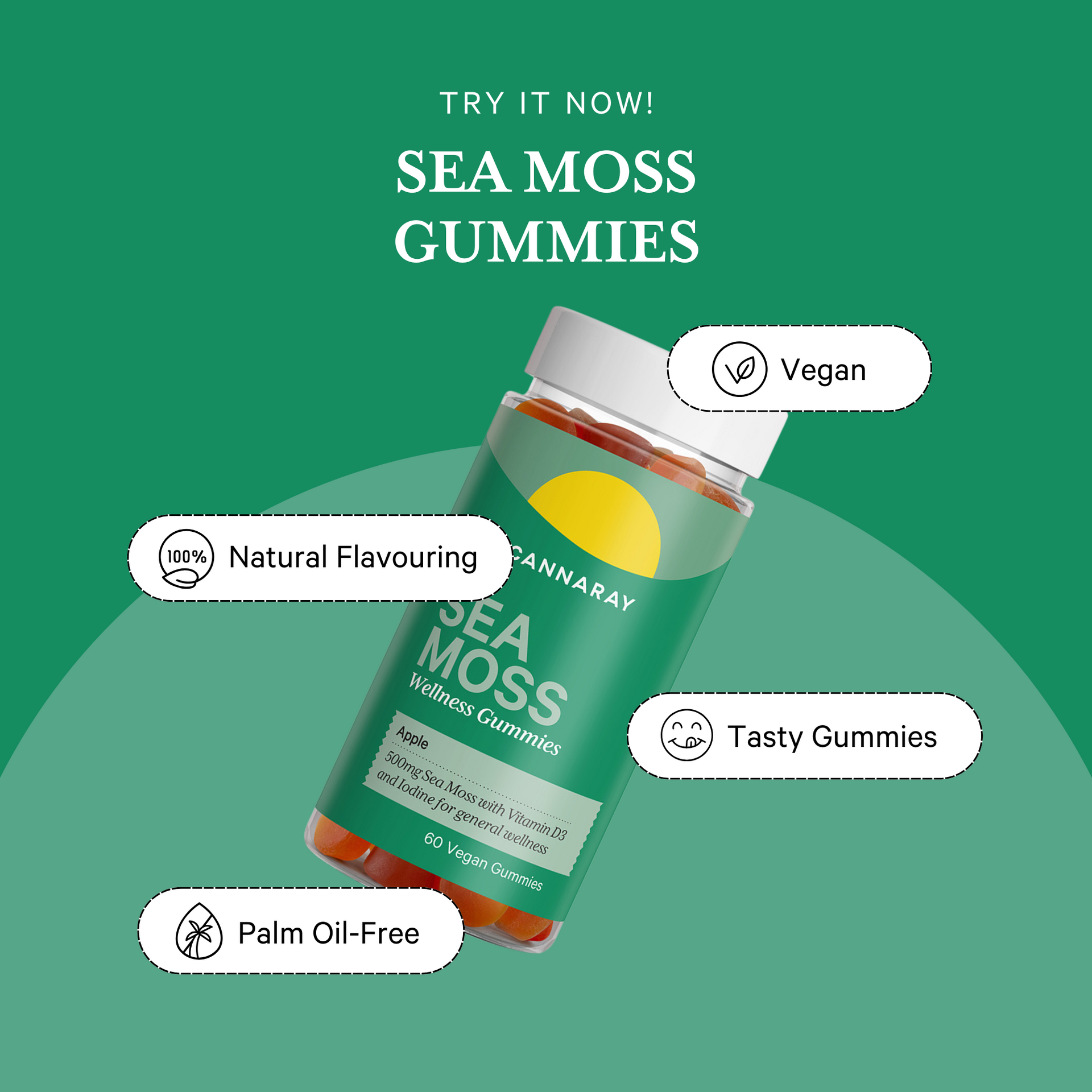 Apple Sea Moss Gummies